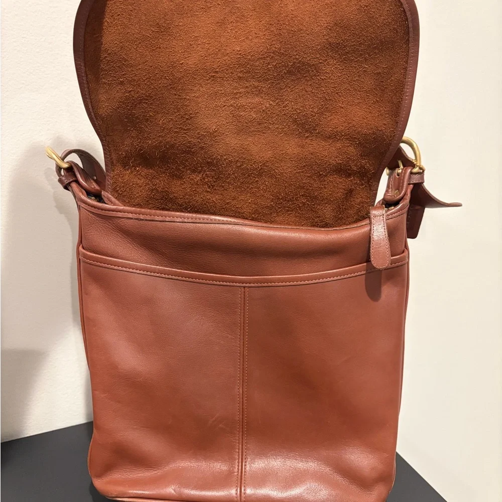 Vintage Coach Whitney Brown Leather Satchel